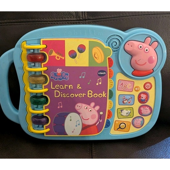 PEPPA PIG VTech Learn and Discover Book Interactive Toy Book New Batteries Works - Picture 1 of 5